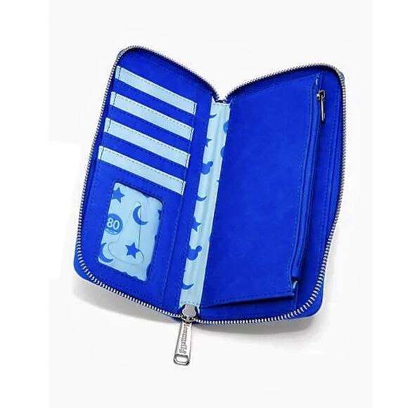 Loungefly Mickey Mouse Mini Backpack & Wallet Set Fantasia Sourcerer Disney NWT main image 11
